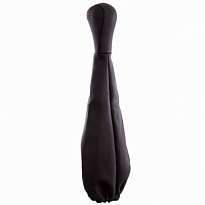 Ручка КПП SKYWAY кожа иск. 2101-07 с чехлом черная /4шт